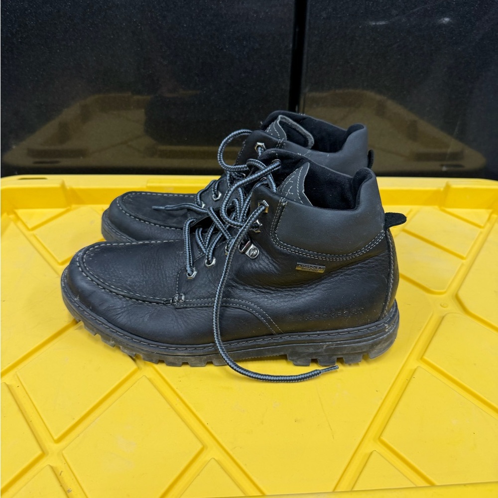 Rockport Black Lace-Up Boots